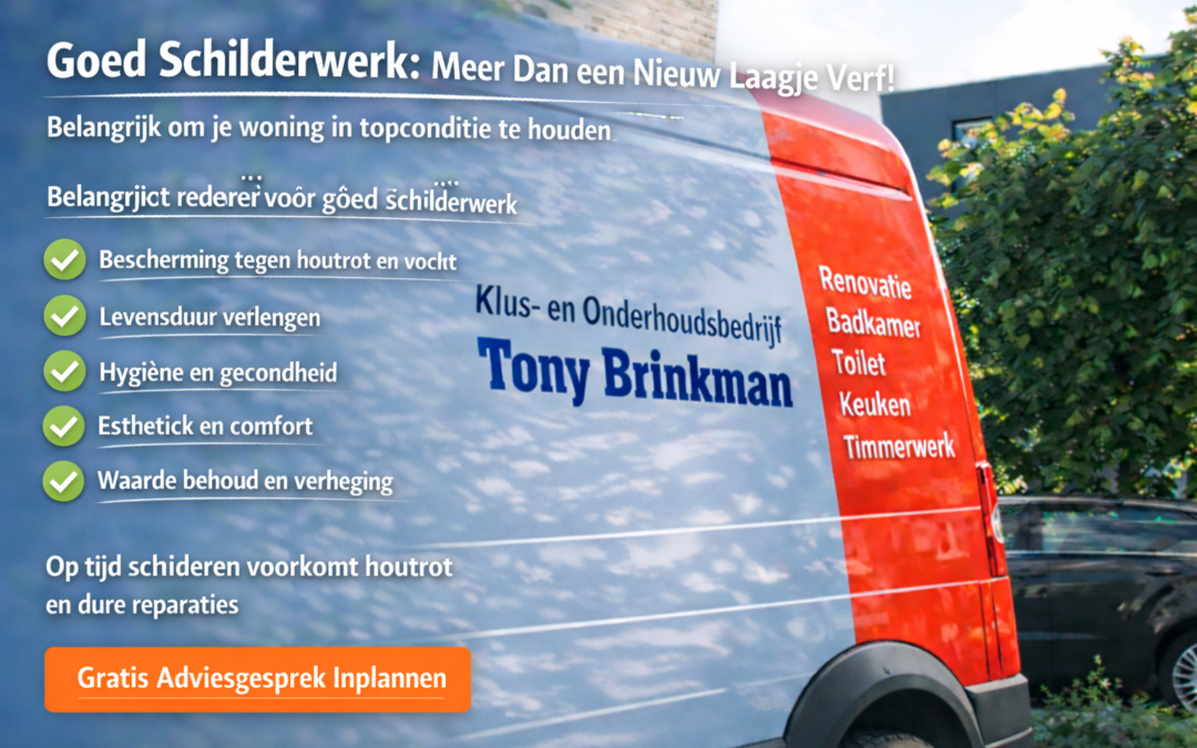 Waarom goed schilderwerk belangrijk is voor je woning