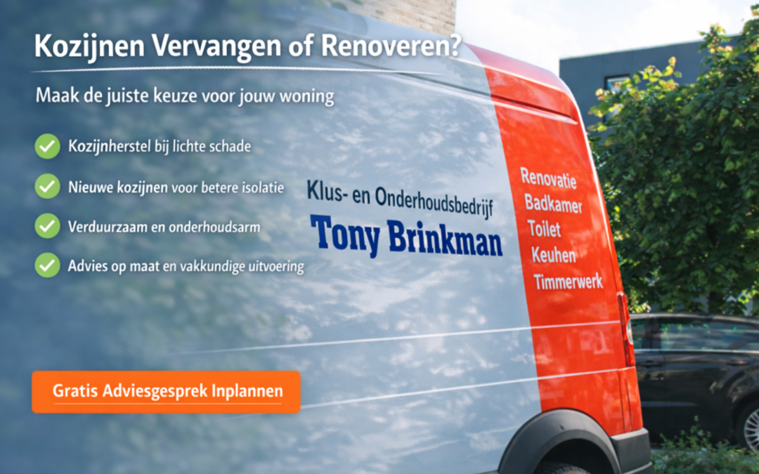 Kozijnen vervangen of renoveren: wat is de beste keuze voor je woning?
